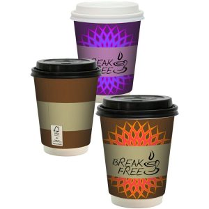 12 oz FSC Full Color Paper Cup with Lid  |   Stadium Cups Plastic Cups Stadium Cups