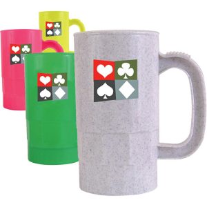 14 oz. Beer Steins with Handle  |   Stadium Cups Plastic Cups Stadium Cups