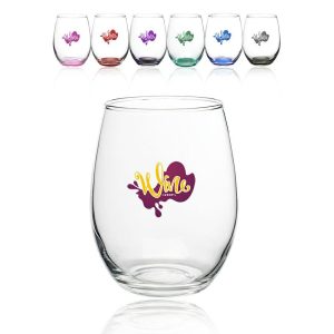 15 oz. Arc Stemless Etched Wine Glasses  |   Stemless Glasses Glassware Stemless Glasses