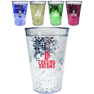 15 oz Shimmer Glitter Tumbler  |   Stadium Cups Plastic Cups Stadium Cups