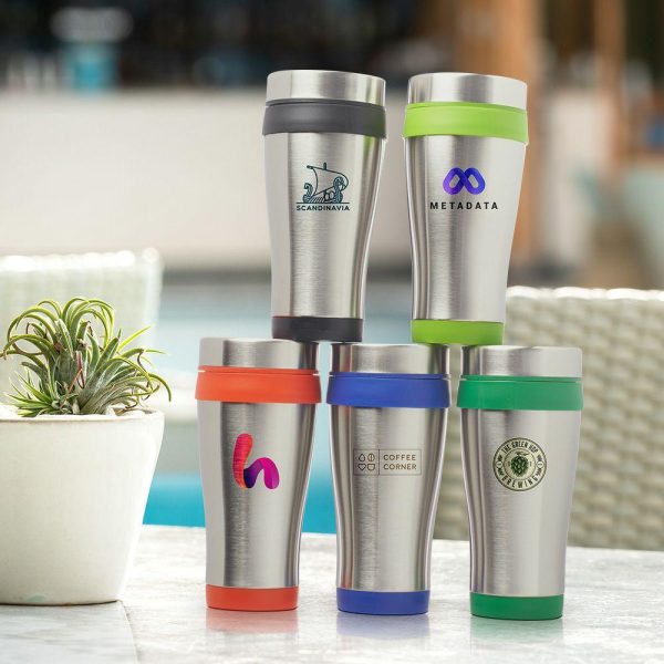 16 oz. Insulated Stainless Steel Travel Mugs  |   Stainless steel Stainless steel Stainless steel