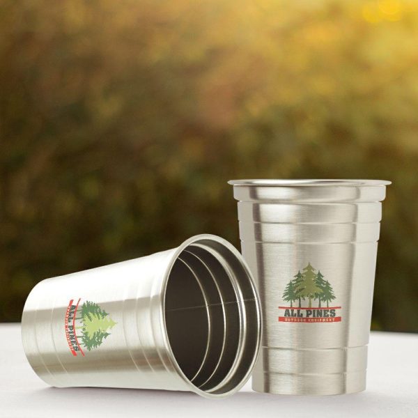 16 oz. Stainless Steel Beer Cups  |   Stainless steel Stainless steel Stainless steel