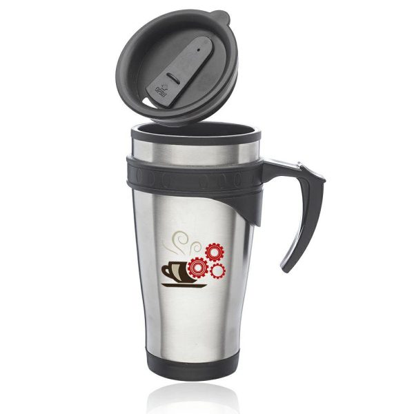 16oz Sporty Stainless Steel Travel Mugs  |   Stainless steel Stainless steel Stainless steel