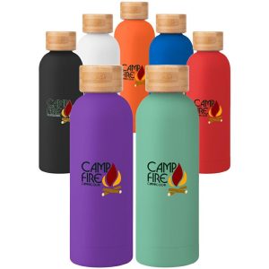 17 oz Blair Stainless Steel Bottle with Bamboo Lid  |   Stainless Steel Sport & Water Bottles Stainless steel