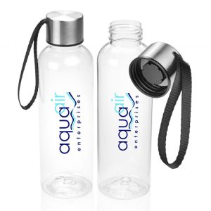 17 oz. Genie Plastic Water Bottles with Strap  |   Plastic Plastic Plastic