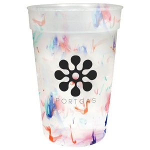 17 oz. Rainbow Confetti Mood Cups  |   Stadium Cups Plastic Cups Stadium Cups