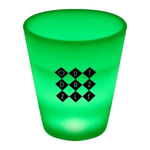 2 oz. Green LED Shot Glasses  |   Shot Glasses Glassware Shot Glasses