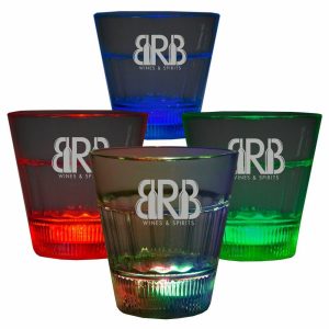 2 oz. Rainbow Light-Up LED Glow Shot Glasses  |   Stadium Cups Plastic Cups Stadium Cups