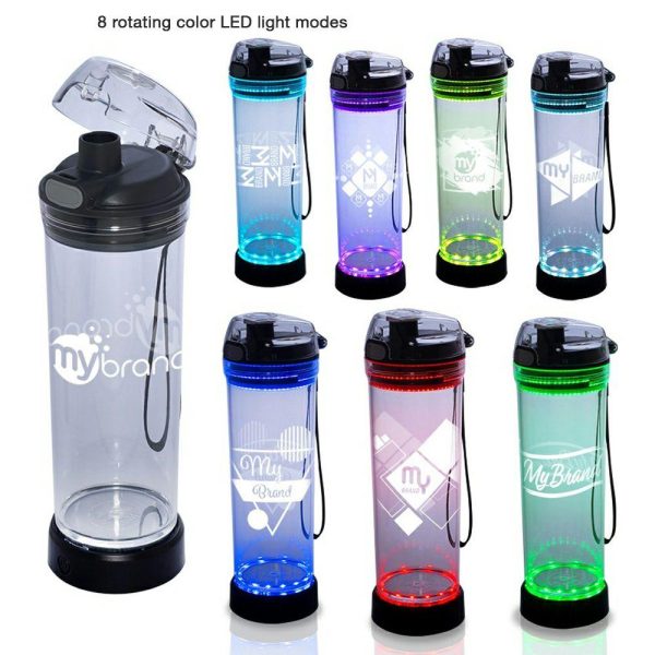 22 Oz. Cool Gear Pop Lights Water Bottles  |   Plastic Plastic Plastic