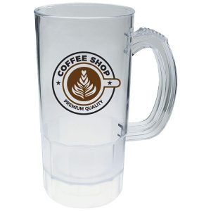 22 oz. Fluted Clear Plastic Beer Mugs  |   Stadium Cups Plastic Cups Stadium Cups