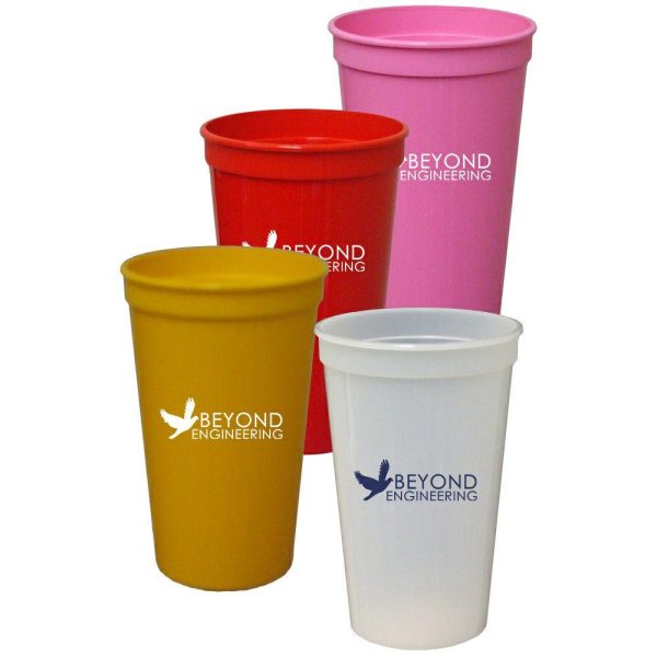 22 oz. Smooth Colored Stadium Cups  |   Stadium Cups Plastic Cups Stadium Cups