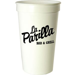 22 oz. Smooth Plastic White Cups  |   Stadium Cups Plastic Cups Stadium Cups