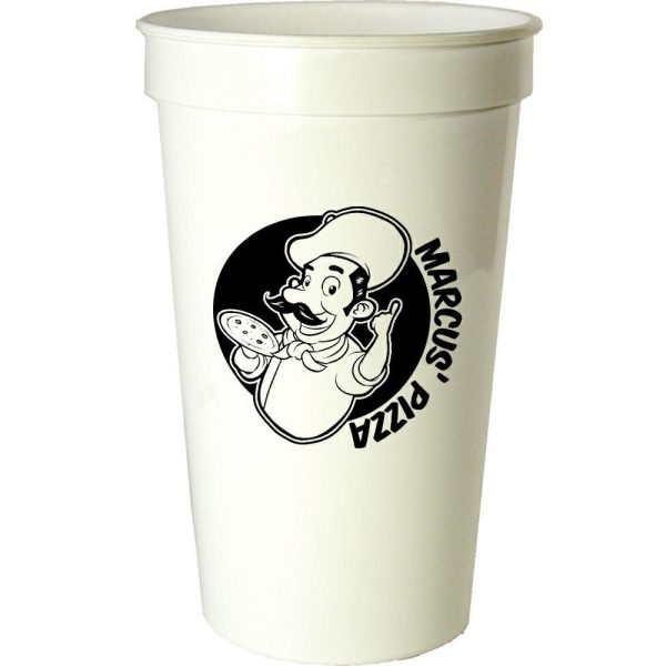 22 oz. Smooth White Stadium Cups  |   Stadium Cups Plastic Cups Stadium Cups