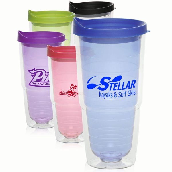 24 oz. Double Wall Orbit  Acrylic Tumblers  |   Plastic Plastic Plastic