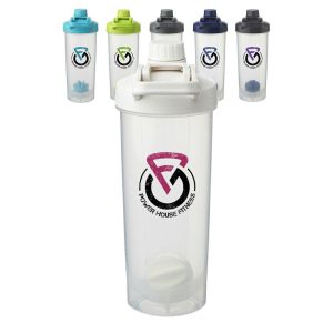 24 oz. Olympian Plastic Shaker Bottles with Mixer  |   Protein Shakers Protein Shakers Protein Shakers