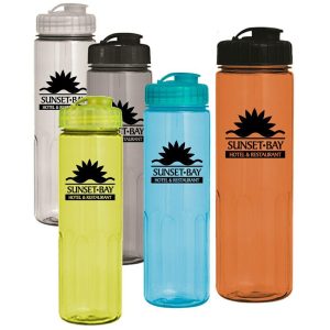 24 oz. Prestige Bottle with Flip Top Lid  |   Plastic Plastic Plastic