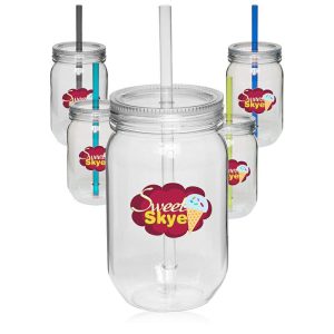 24 oz. Single Wall Mason Jars  |   Stadium Cups Plastic Cups Stadium Cups