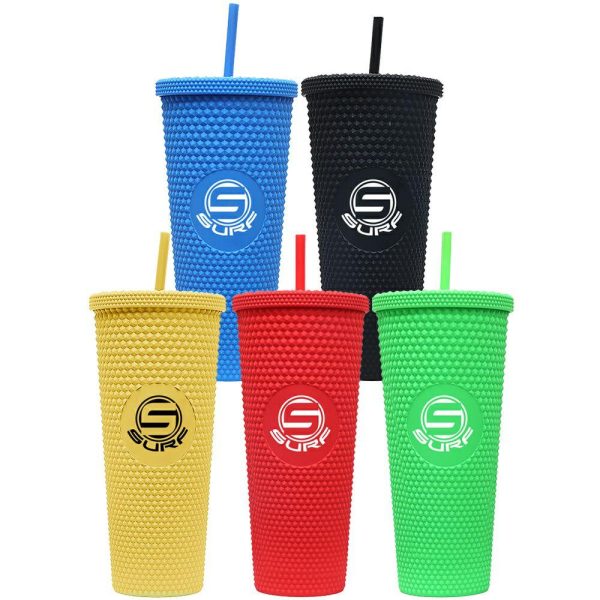 24 oz Studded Tumbler  |   Plastic Plastic Plastic