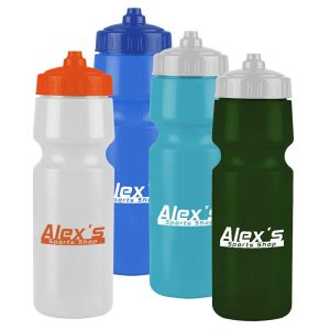 24 oz. The Mighty Shot Bike Bottles with Lid  |   Plastic Plastic Plastic