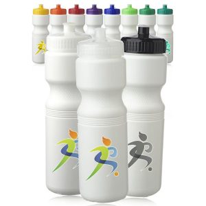 28 oz. Plastic Water Bottles with Push Cap  |   Plastic Plastic Plastic