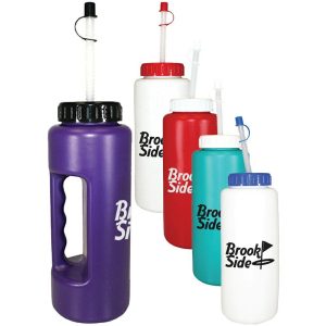 32 oz. Grip Bottles with Flexible Straw  |   Plastic Plastic Plastic