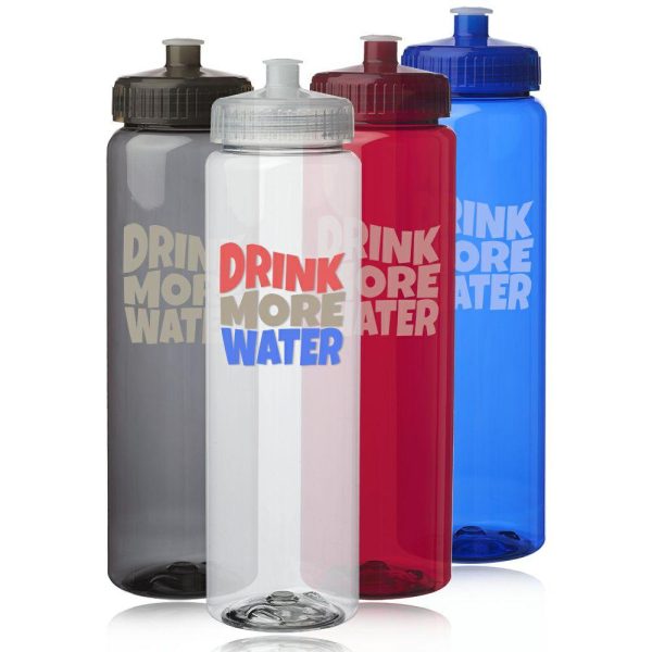 32 oz. Poly-Clear Plastic Water Bottles  |   Plastic Plastic Plastic