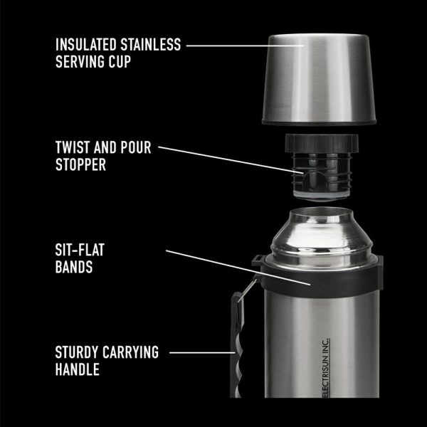 34 oz Thermos THERMOCAFE Beverage Bottle  |   Stainless Steel Sport & Water Bottles Stainless steel