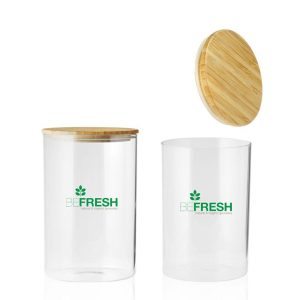 37 oz. Store N Go Glass Storage Jars with Bamboo Lids  |   Jars Dinnerware Jars