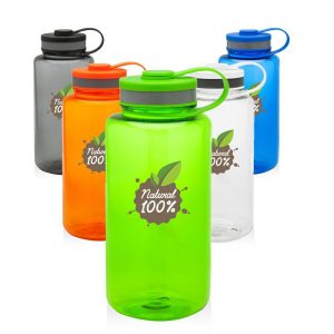 38 oz. Wide Mouth Water Bottles  |   Plastic Plastic Plastic