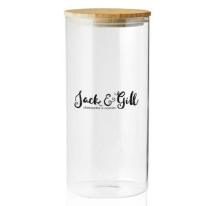 44 oz. Store N Go Glass Storage Jars with Bamboo Lids  |   Jars Dinnerware Jars