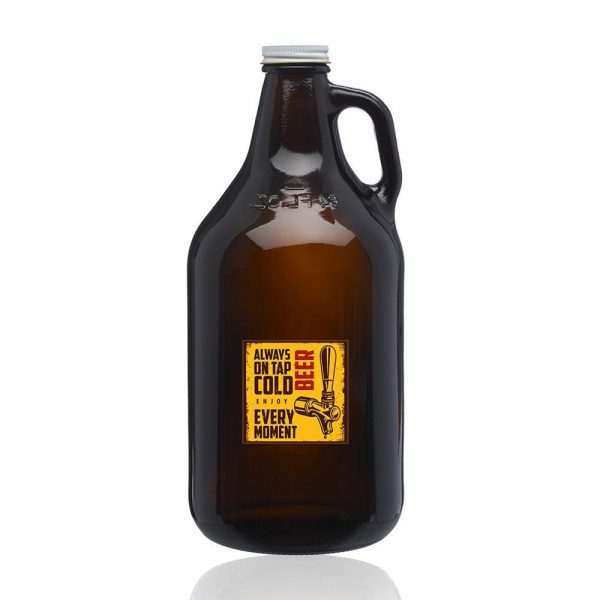 64 oz. Amber Glass Beer Growlers  |   Beer Mugs Glassware Beer Mugs