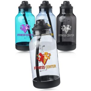 64 oz. Plastic Sports Bottles with Capacity Markings  |   Plastic Plastic Plastic