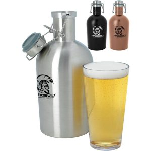 64 oz. Stainless Steel Growlers  |   Growlers Barware Growlers