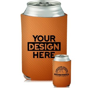 Collapsible Can Cooler Basketball Print  |   Foam Can Coolers Can Coolers Foam Can Coolers