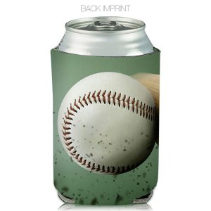 Collapsible Can Cooler Fast Ball Print  |   Foam Can Coolers Can Coolers Foam Can Coolers