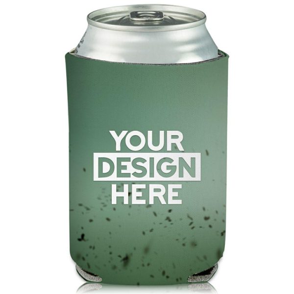 Collapsible Can Cooler Fast Ball Print  |   Foam Can Coolers Can Coolers Foam Can Coolers