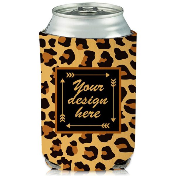 Collapsible Can Cooler Leopard Print  |   Foam Can Coolers Can Coolers Foam Can Coolers