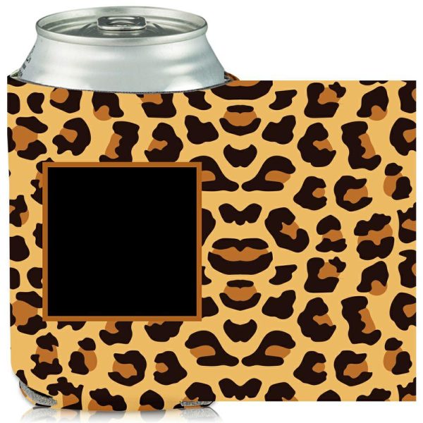 Collapsible Can Cooler Leopard Print  |   Foam Can Coolers Can Coolers Foam Can Coolers