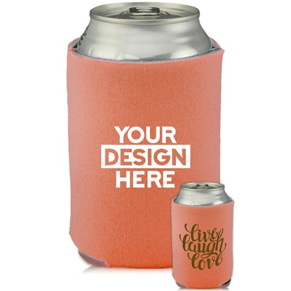 Collapsible Can Cooler Live Love Laugh Print  |   Foam Can Coolers Can Coolers Foam Can Coolers