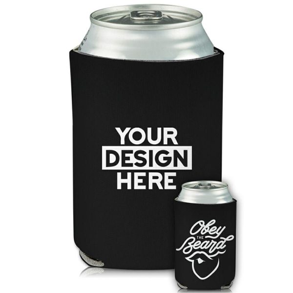 Collapsible Can Cooler Obey The Beard Print  |   Foam Can Coolers Can Coolers Foam Can Coolers