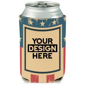 Collapsible Can Coolers 4th of July Print  |   Foam Can Coolers Can Coolers Foam Can Coolers