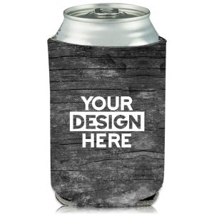 Collapsible Can Coolers Breast Cancer Ribbon Print  |   Foam Can Coolers Can Coolers Foam Can Coolers