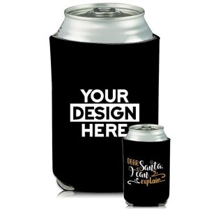 Collapsible Can Coolers Dear Santa Print  |   Foam Can Coolers Can Coolers Foam Can Coolers