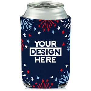 Collapsible Can Coolers Independence Day Print  |   Foam Can Coolers Can Coolers Foam Can Coolers