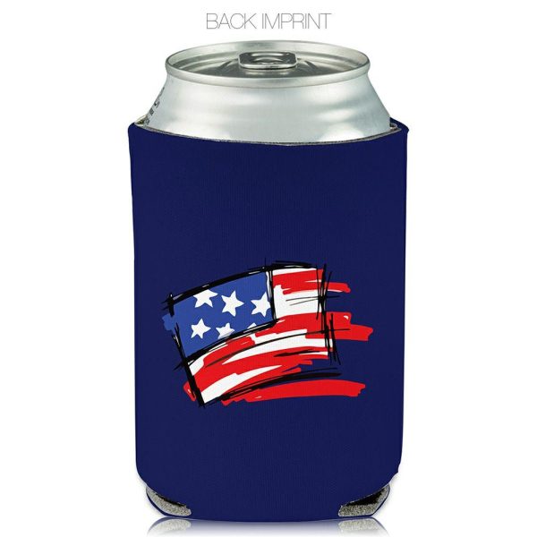 Collapsible Can Coolers Patriotic Print  |   Foam Can Coolers Can Coolers Foam Can Coolers