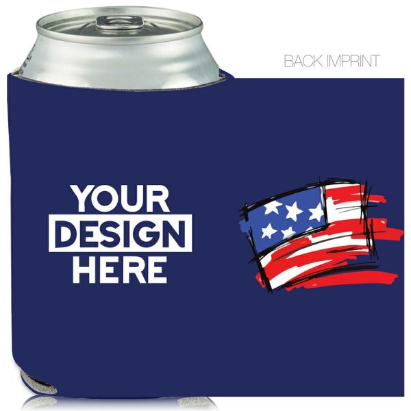 Collapsible Can Coolers Patriotic Print  |   Foam Can Coolers Can Coolers Foam Can Coolers