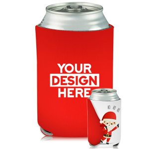 Collapsible Can Coolers Santa Claus Print  |   Foam Can Coolers Can Coolers Foam Can Coolers