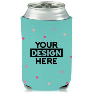 Collapsible Can Coolers Valentines Print  |   Foam Can Coolers Can Coolers Foam Can Coolers