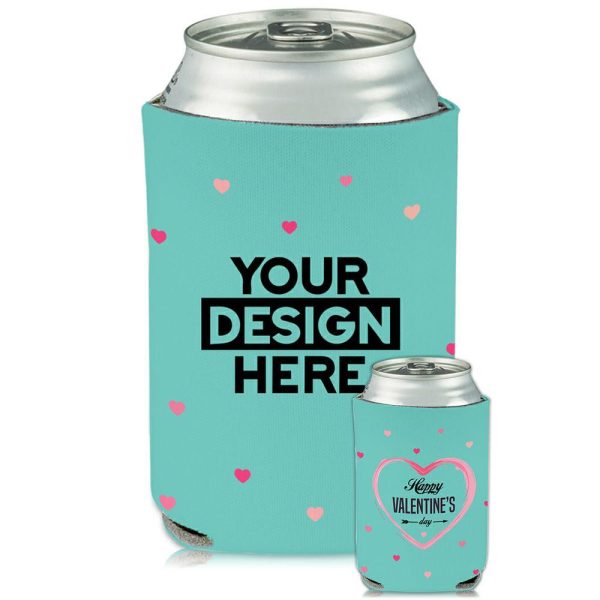 Collapsible Can Coolers Valentines Print  |   Foam Can Coolers Can Coolers Foam Can Coolers