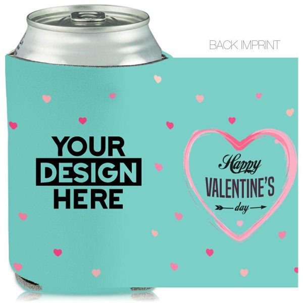 Collapsible Can Coolers Valentines Print  |   Foam Can Coolers Can Coolers Foam Can Coolers